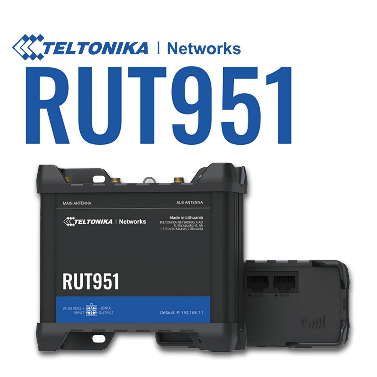 Teltonika RUT951 4G LTE Cat4 Dual SIM M2M/IOT Router