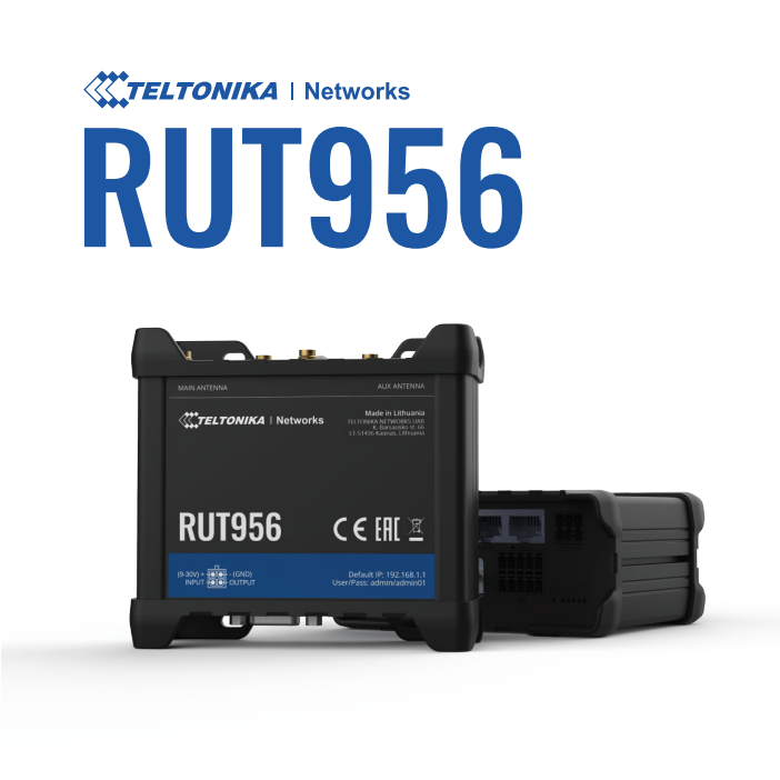 Teltonika RUT956 4G LTE Cat4 Dual SIM M2M/IOT Router