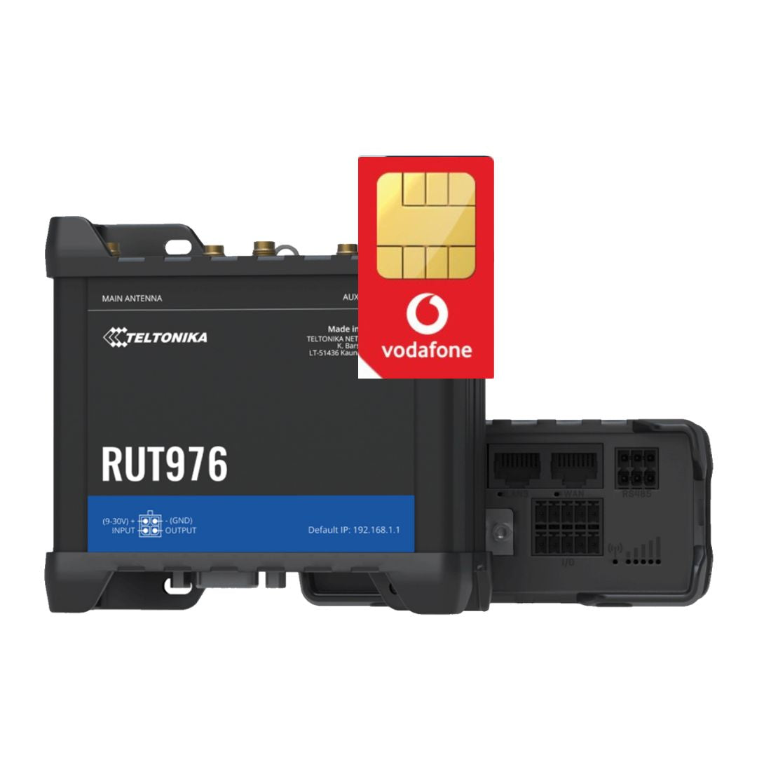 Teltonika RUT976 RedCap 5G Dual SIM eSIM IOT Router with Unlimited 5G Data