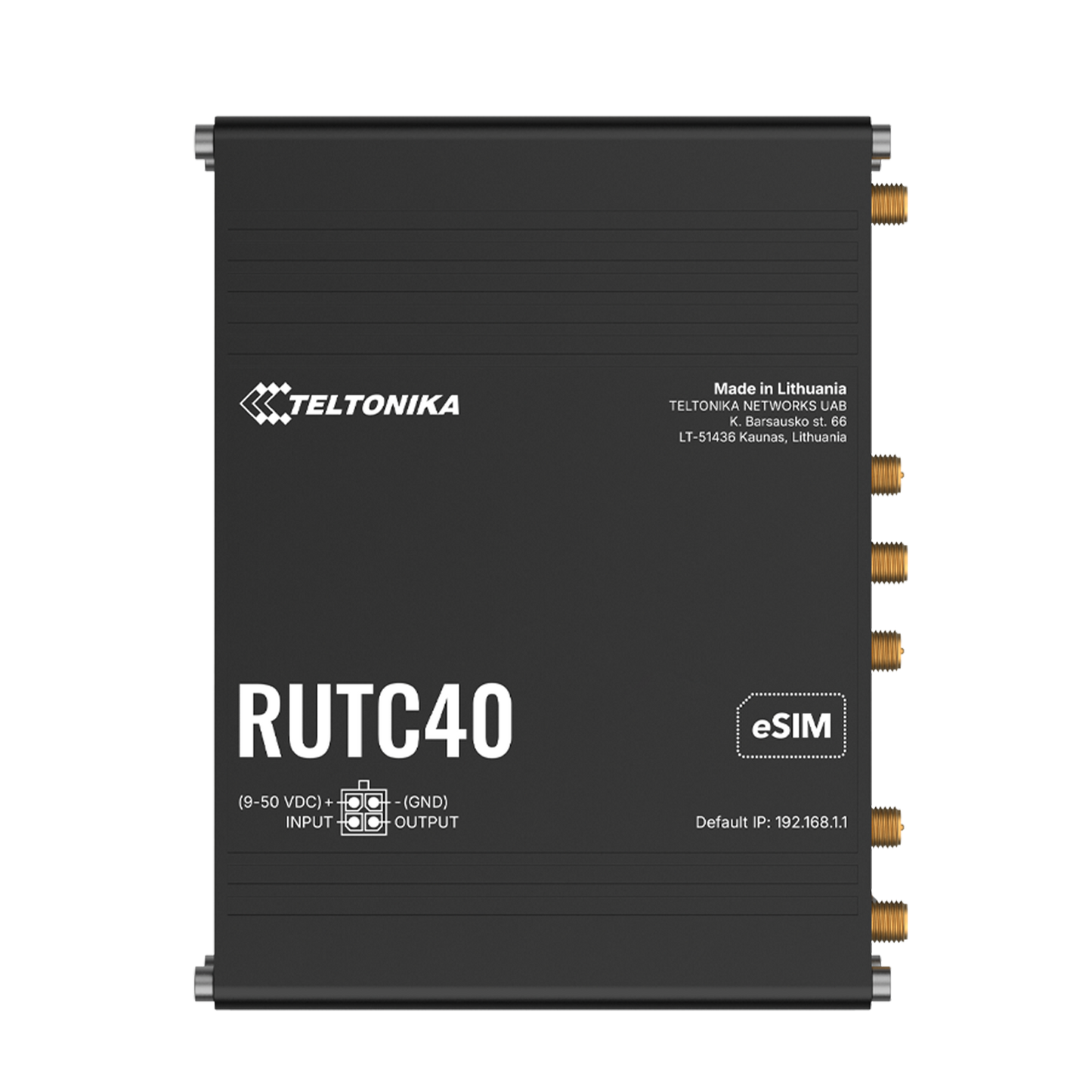 Teltonika RUTC40 4G LTE Cat4 WiFi6 Dual SIM eSIM Global Edge Router
