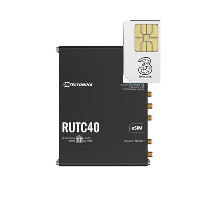 Teltonika RUTC40 4G LTE Cat4 WiFi6 Dual SIM eSIM Global Edge Router