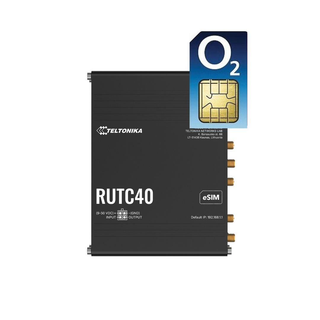 Teltonika RUTC40 4G LTE Cat4 WiFi6 Dual SIM eSIM Global Edge Router