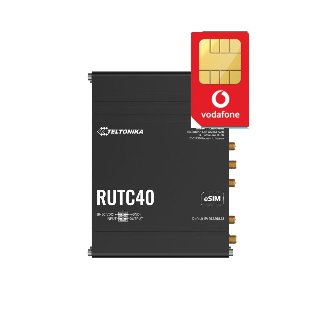Teltonika RUTC40 4G LTE Cat4 WiFi6 Dual SIM eSIM Global Edge Router