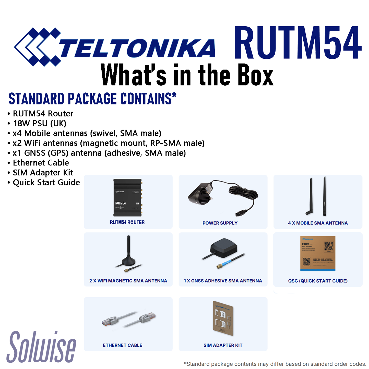 Teltonika RUTM54 5G Dual SIM eSIM IOT Router with Unlimited 5G Data