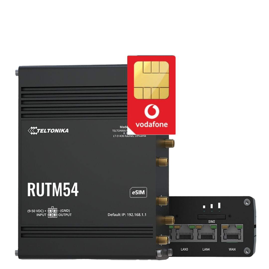 Teltonika RUTM54 5G Dual SIM eSIM IOT Router with Unlimited 5G Data