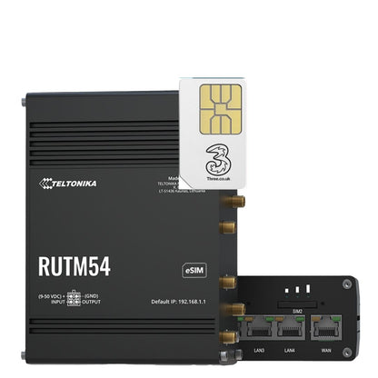 Teltonika RUTM54 5G Dual SIM eSIM IOT Router with Unlimited 5G Data