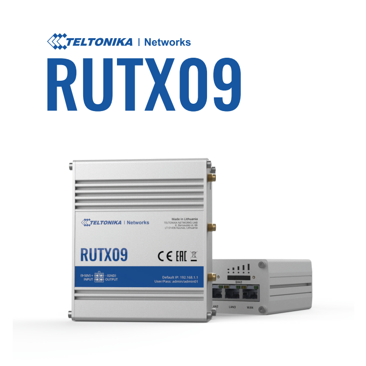 Teltonika RUTX09 4G+ LTE Cat6 Dual SIM IOT Router