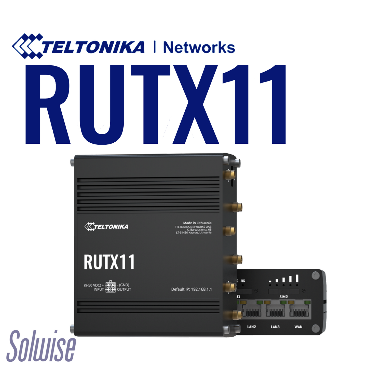 Teltonika RUTX11 4G+ LTE Cat6 Dual SIM IOT Router