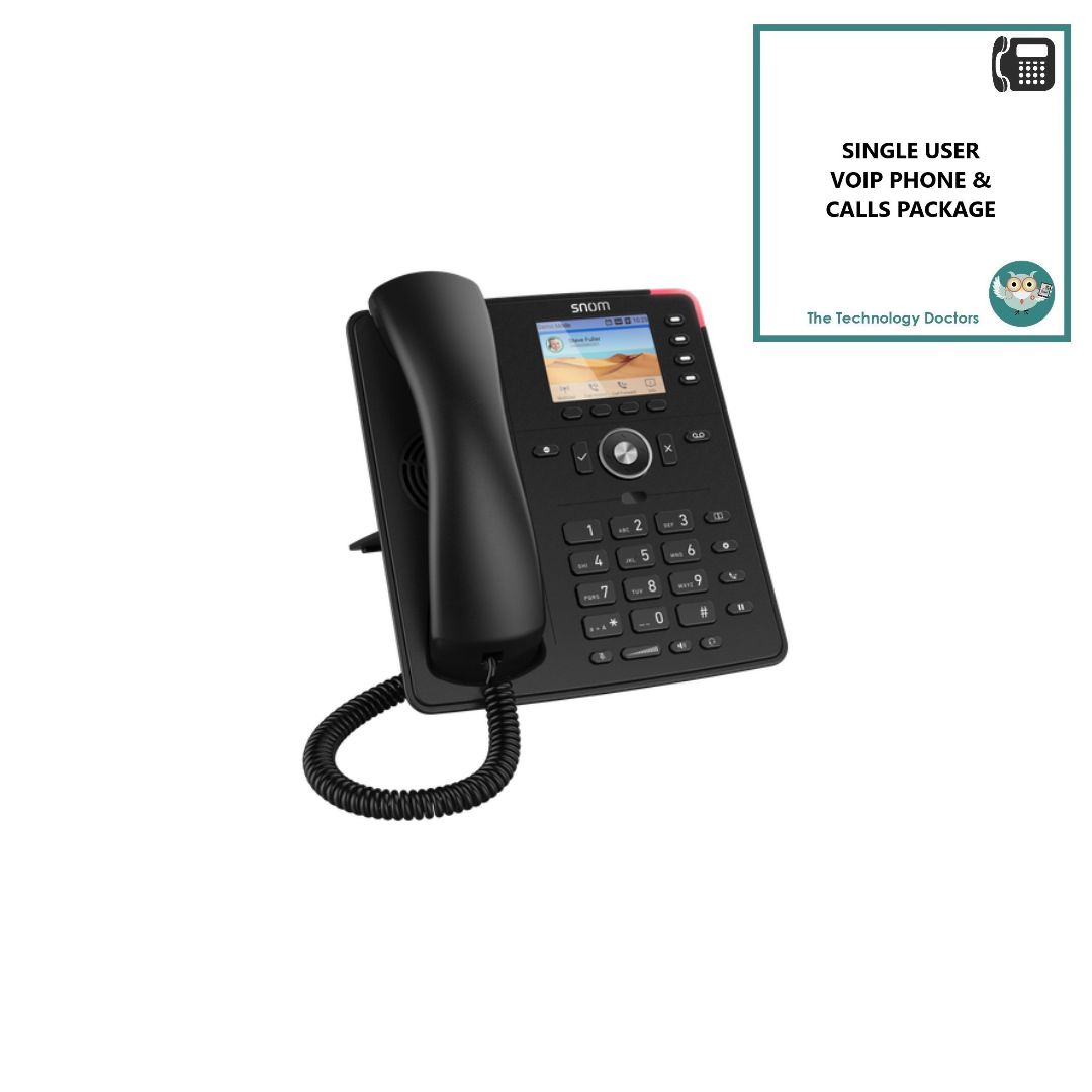 Snom D713 VOIP/SIP Handset with Unlimited UK Calls