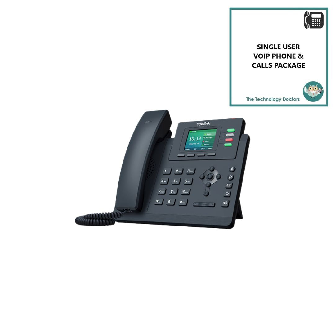 Yealink T33G VOIP/SIP Handset with Unlimited UK Calls