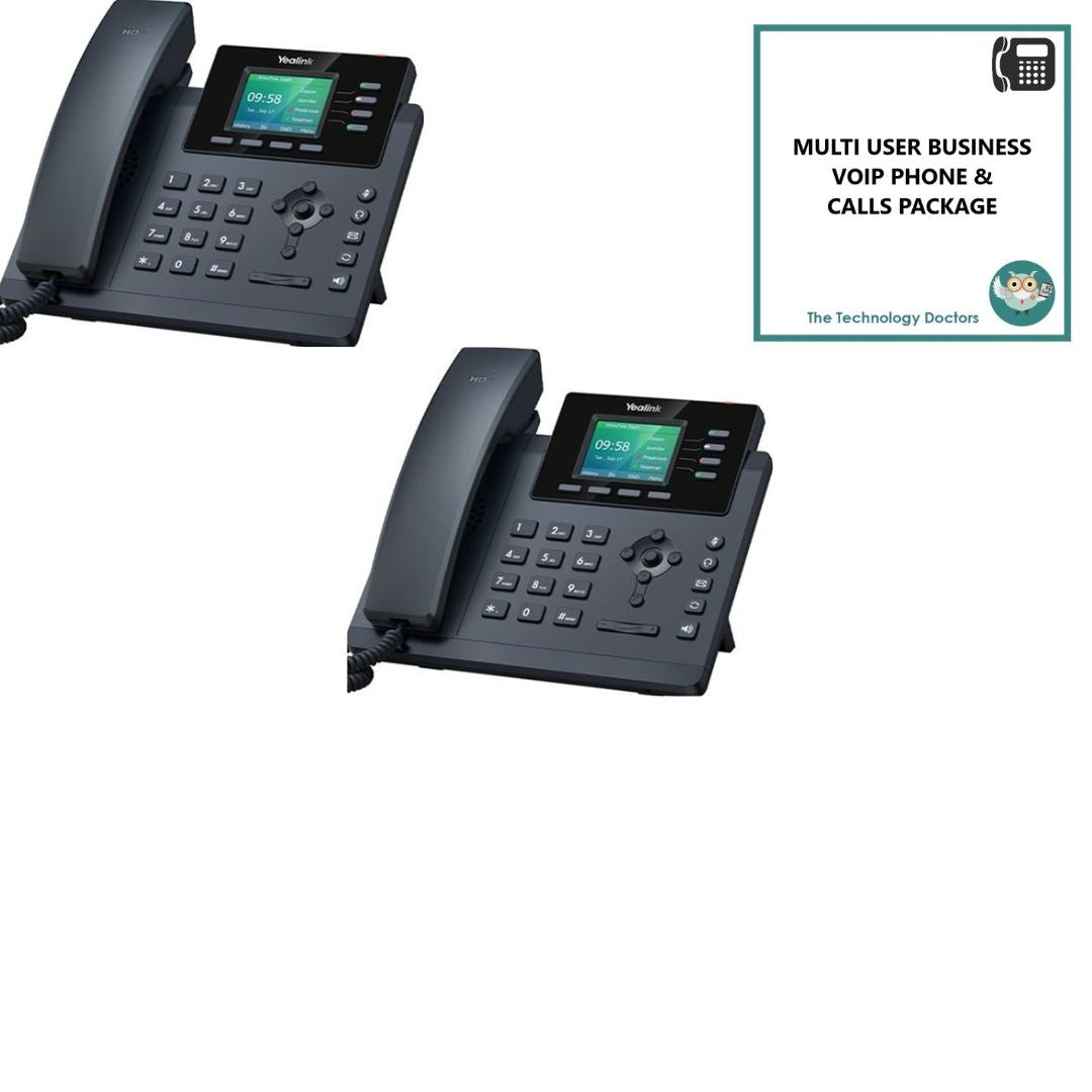 Yealink T34W VOIP/SIP Handset with Unlimited UK Calls