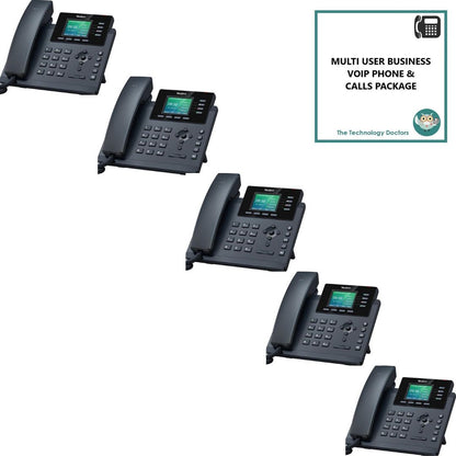 Yealink T34W WiFi VOIP/SIP Handset with Unlimited UK Calls