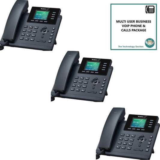 Yealink T34W VOIP/SIP Handset with Unlimited UK Calls