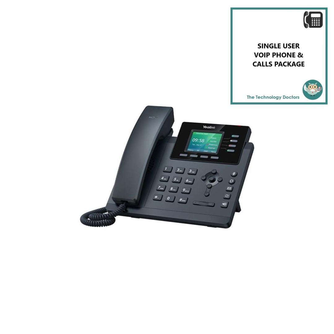 Yealink T34W VOIP/SIP Handset with Unlimited UK Calls