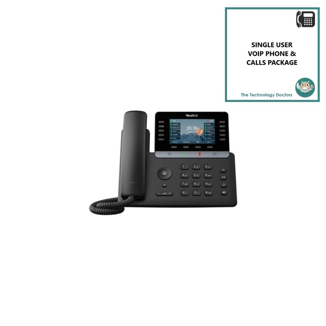 Yealink T74W WiFi6 VOIP/SIP Handset with Unlimited UK Calls