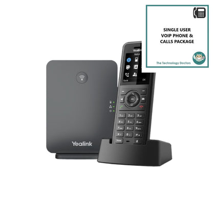 Yealink W77P DECT VOIP/SIP Handset with Unlimited UK Calls