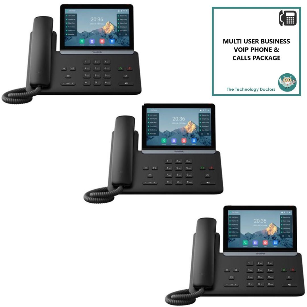 Yealink T87W WiFi6 VOIP/SIP Handset with Unlimited UK Calls