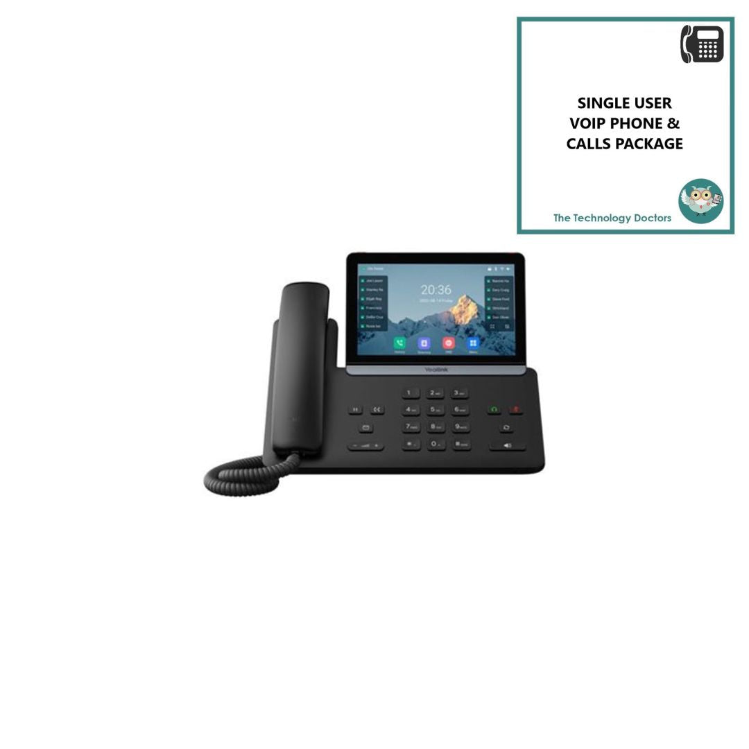Yealink T87W WiFi6 VOIP/SIP Handset with Unlimited UK Calls