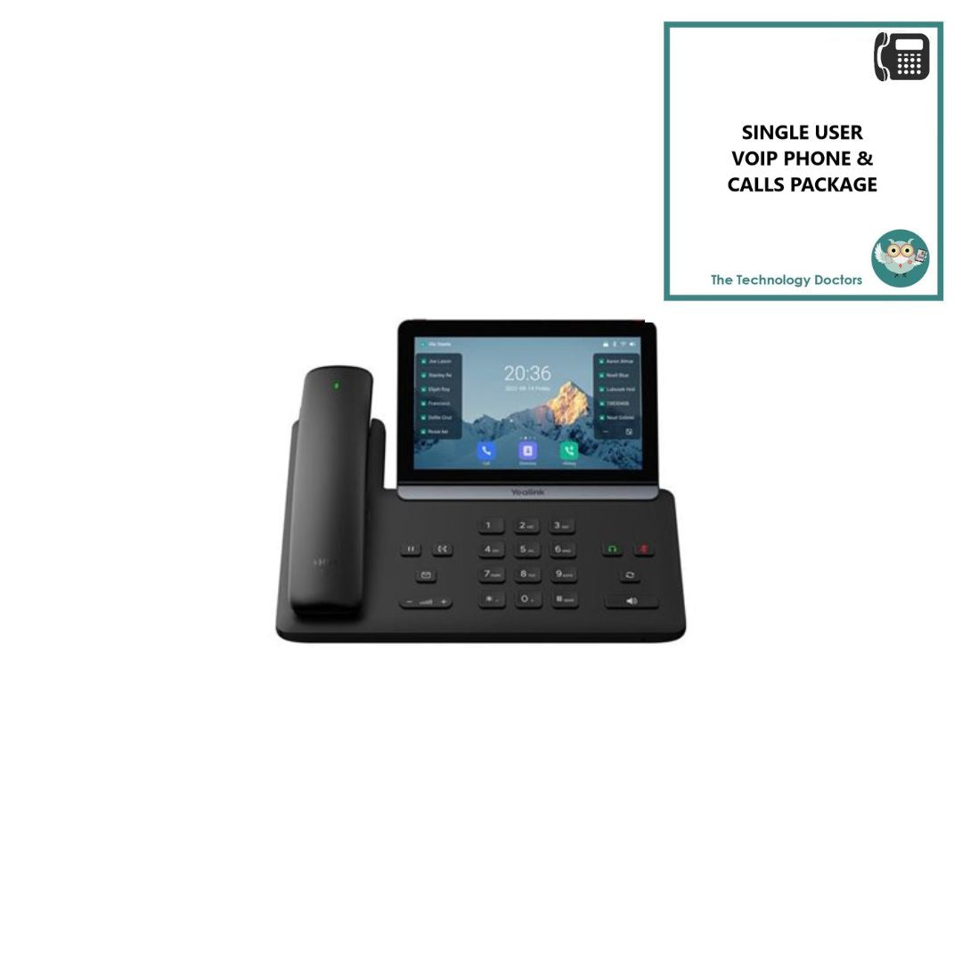 Yealink T88W Pro WiFi6 VOIP/SIP Handset with Unlimited UK Calls