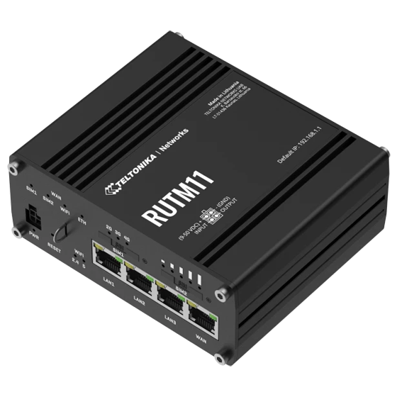 Teltonika RUTM11 4G+ LTE Cat6 Dual SIM IOT Router