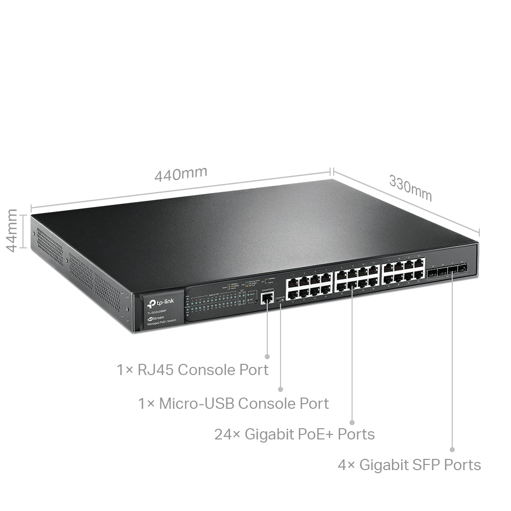 TP Link JetStream TL-SG3428XMP Gigabit Switch