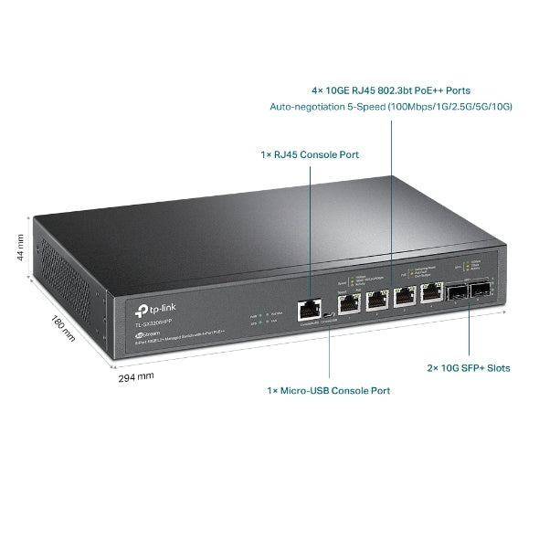 TP Link Omada SX3206HPP 10Gigabit POE+ Switch