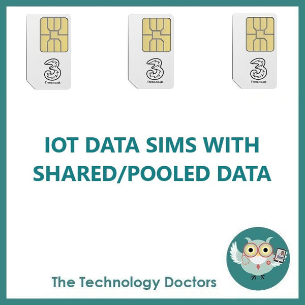 Three IOT Data SIMS with Shared/Pooled Data