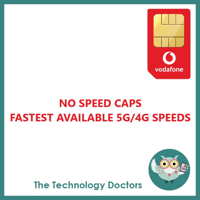 Vodafone 500Mb 5G Mobile SIMS/eSIMS