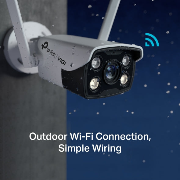 TP-LINK VIGI C340-W(4mm)(UN) VIGI 4MP屋外用バレット型フルカラーネットワークWi-Fiカメラ(4mm) TP-Link VIGI C340-W 4MP WiFi Outdoor Network Camera