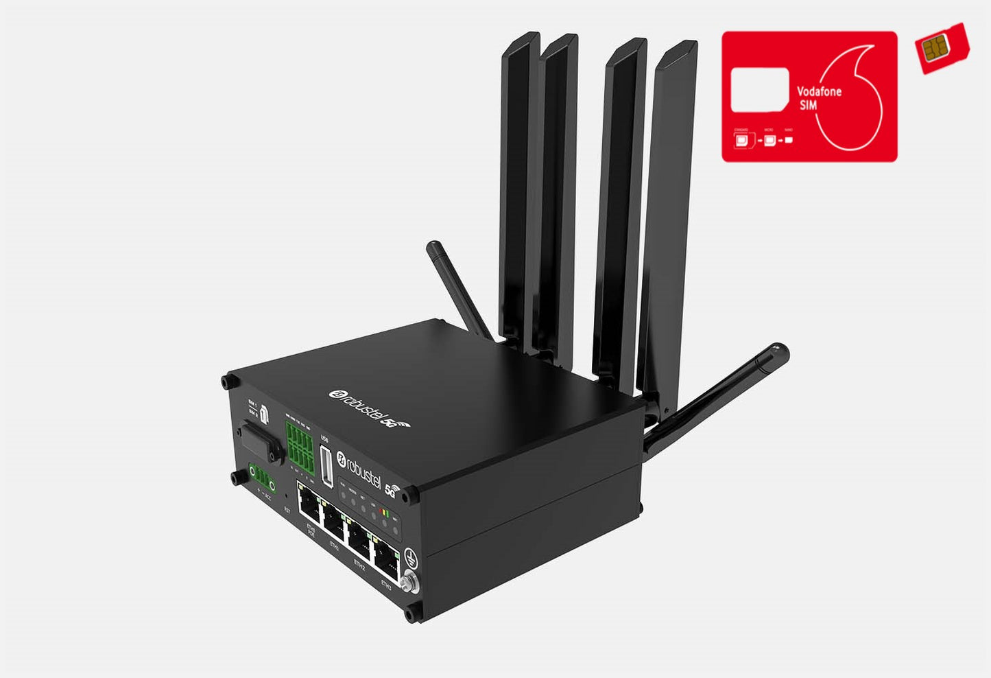 Robustel 5G R5020 Dual SIM Industrial M2M/IOT Router with Unlimited 5G Data