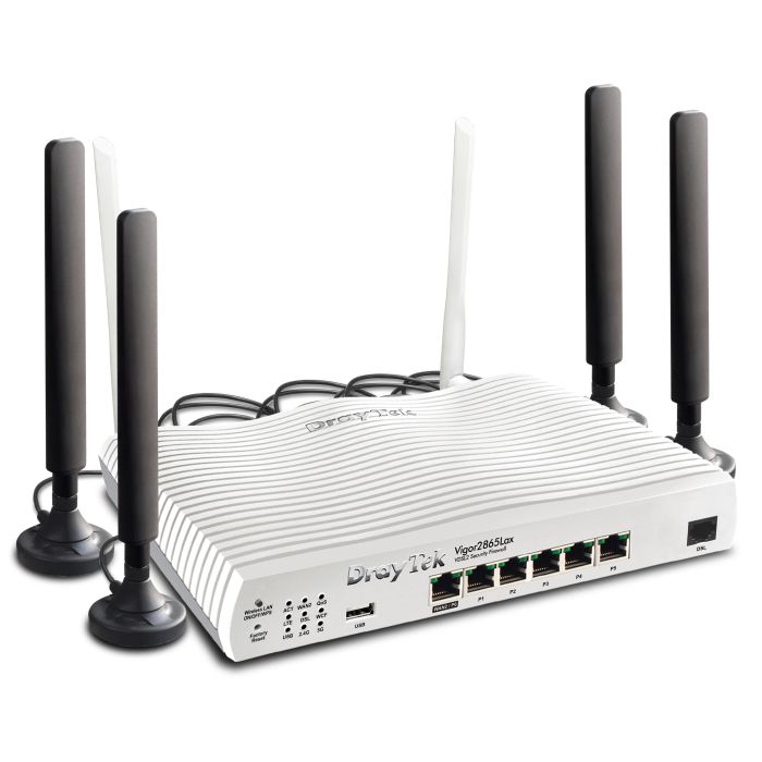 Draytek Vigor 2865Lax 5G WiFi6 Dual Band Gigabit Router ...