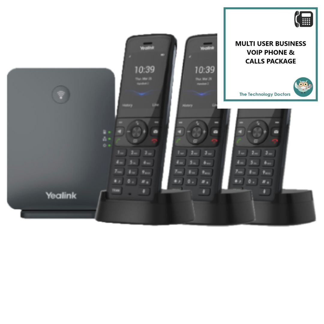 Yealink W78P DECT VOIP/SIP Handset with Unlimited UK Calls