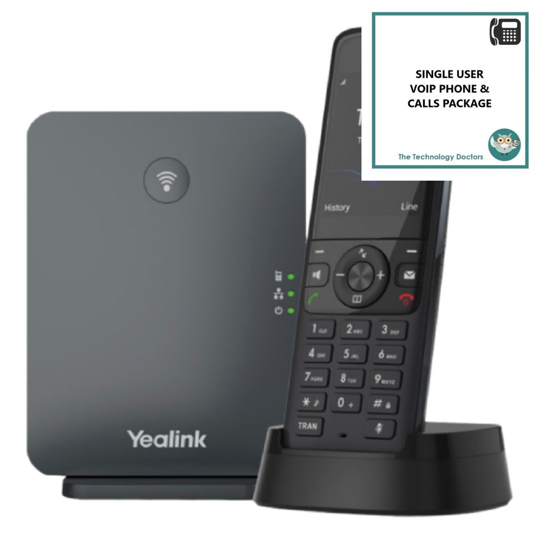 Yealink W78P DECT VOIP/SIP Handset with Unlimited UK Calls