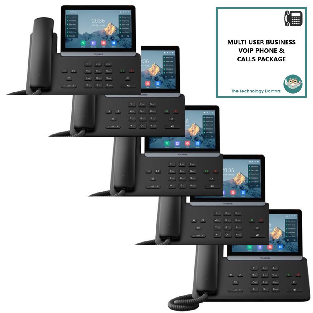 Yealink T87W WiFi6 VOIP/SIP Handset with Unlimited UK Calls
