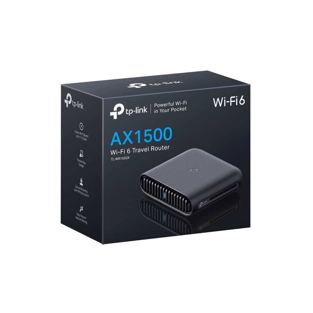 TP Link TL-WR1502X WiFi6 Travel Router