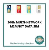 Quad-Network M2M/IOT Data SIM with Fixed IP Option