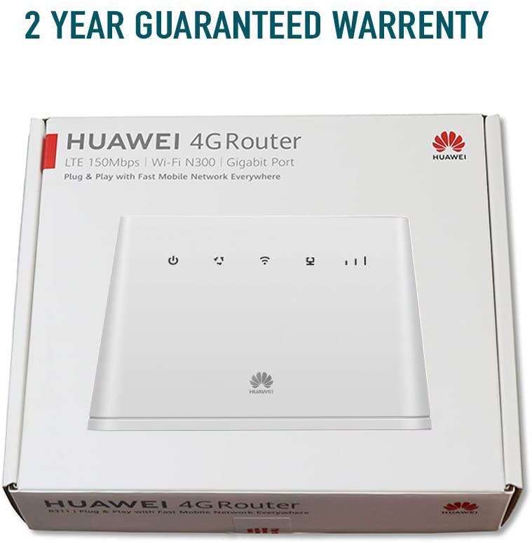 Huawei B311 4G LTE Cat4 Router with Unlimited Data