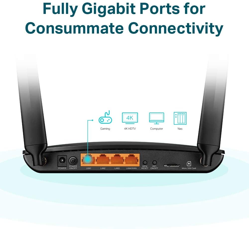 TP Link MR600 4G+ LTE Cat6 Router (v3) with Unlimited Data – The