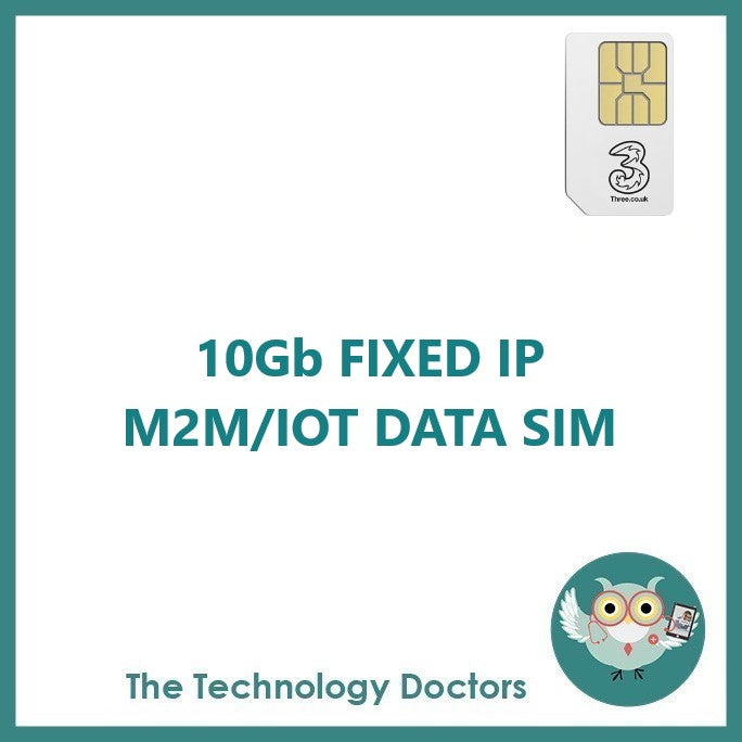 Three 5G/4G Data SIM with Fixed Public IP Address