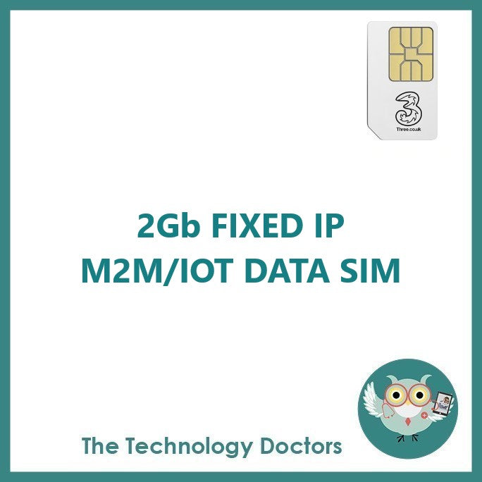 Three 5G/4G Data SIM with Fixed Public IP Address