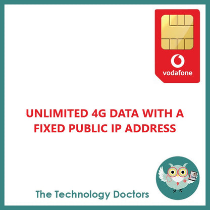 Vodafone Unlimited Max Data SIM & 4G Router with Fixed Public IP