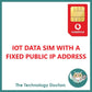 Vodafone 5G/4G Data SIM with Fixed Public IP Address