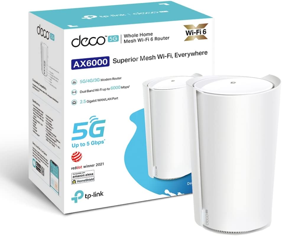 TP Link Deco X80-5G WiFi6 Router with Unlimited 5G Data